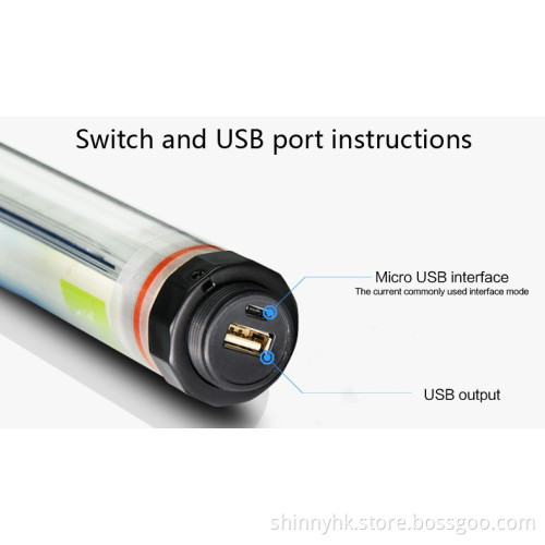 Waterproof Power Bank LED Diving Flashlight Torch